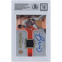 Cal Ripken Jr. Baltimore Orioles Autographed 2007 Upper Deck Ultimate Collection Ultimate Stars Materials Black Jersey Relic #SM-CR2 Beckett Fanatics Witnessed Authenticated 10 Card 