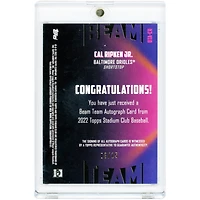 Cal Ripken Jr. Baltimore Orioles Autographed 2022 Topps Stadium Club Beam Team #BTA-CR #3/15 Card