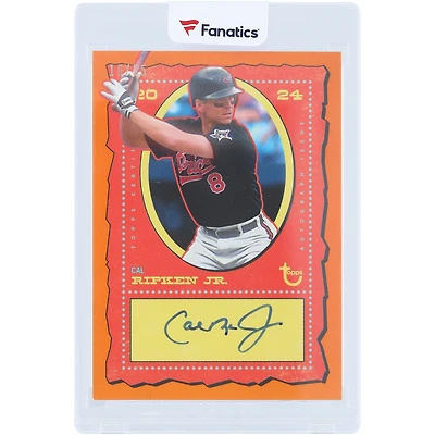 Cal Ripken Jr. Baltimore Orioles Autographed 2024 Topps Brooklyn Collection Orange #AC-CR #10/25 Card