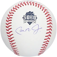 Balle de baseball autographiée par Cal Ripken Jr. des Orioles de Baltimore, édition spéciale 30e anniversaire, logo Iron Man Streak, signée par le lanceur.