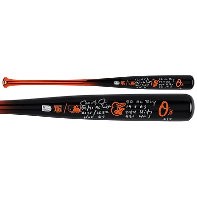 Cal Ripken Jr. Baltimore Orioles Autographed Big Time Bats Chrome Bat with Multiple Inscriptions - Limited Edition of 5