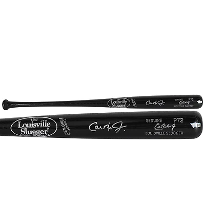 Bâton de baseball Louisville Slugger noir autographié par Cal Ripken Jr. des Orioles de Baltimore, modèle de match