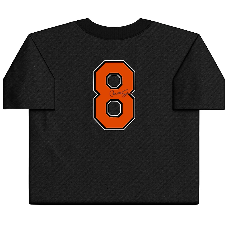 Maillot d'entraînement au bâton noir autographié par Cal Ripken Jr. Baltimore Orioles, réplique Mitchell & Ness