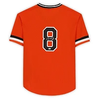 Maillot authentique orange autographié Mitchell & Ness des Orioles de Baltimore de Cal Ripken Jr.