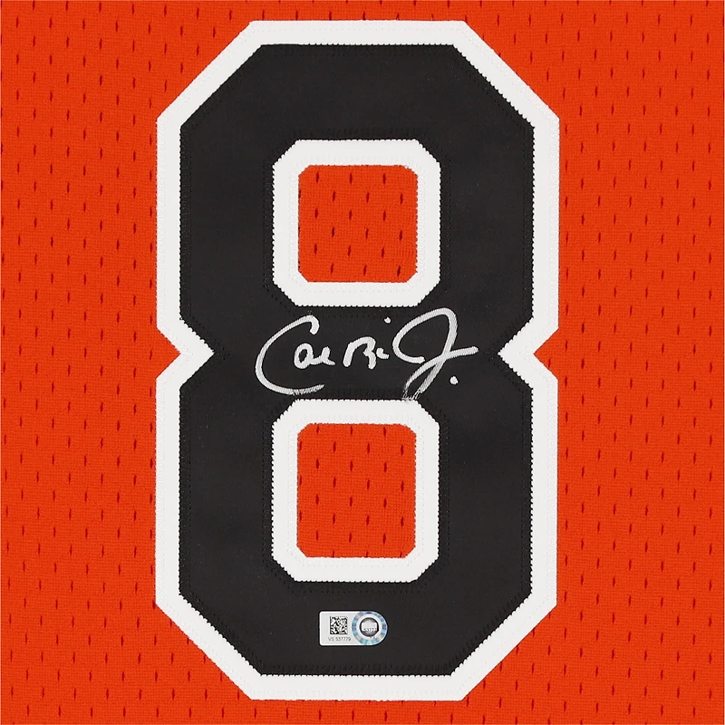 Maillot authentique orange autographié Mitchell & Ness des Orioles de Baltimore de Cal Ripken Jr.