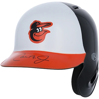 Casque de frappeur miniature Rawlings autographié par Cal Ripken Jr. Baltimore Orioles
