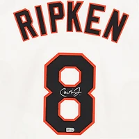 Maillot authentique de l'équipe Mitchell & Ness autographié par Cal Ripken Jr. des Baltimore Orioles