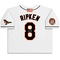 Maillot authentique de l'équipe Mitchell & Ness autographié par Cal Ripken Jr. des Baltimore Orioles