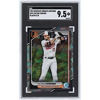 Colton Cowser Baltimore Orioles 2024 Bowman Chrome Sapphire Black Refractor #33 #8/10 SGC Authenticated 9.5 Rookie Card
