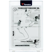 Carte Connor Norby, Orioles de Baltimore, Draft 2021 Bowman, 1re plaque d'impression Bowman, n° BD-50, n° 1/1