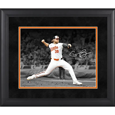 Corbin Burnes Baltimore Orioles Facsimile Signature Framed 11" x 14" Spotlight Photograph