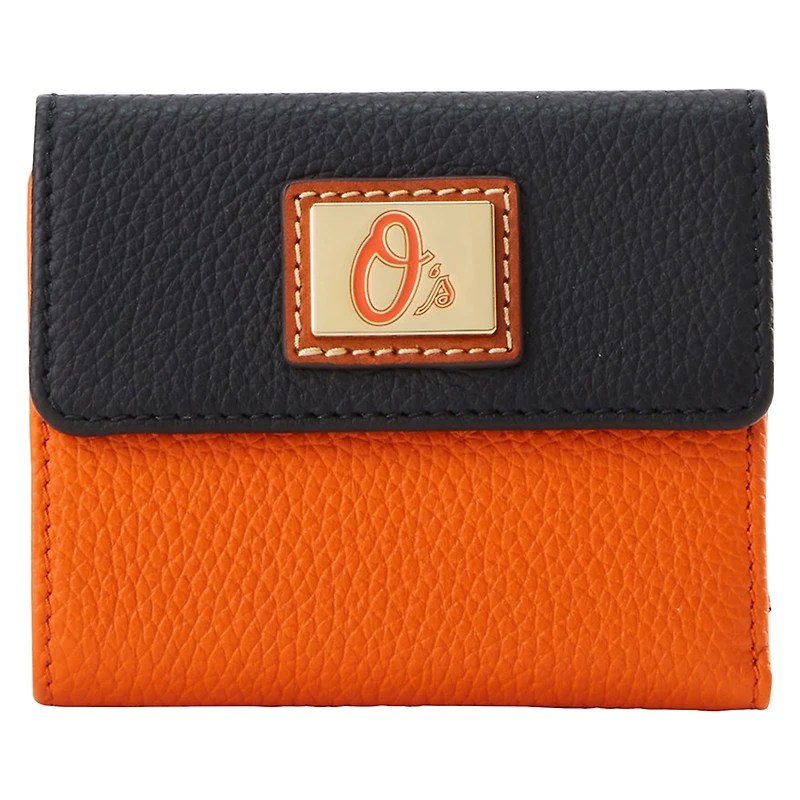 Portefeuille à rabat pour cartes de crédit Dooney & Bourke Baltimore Orioles