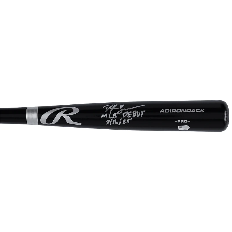 Dylan Beavers Baltimore Orioles Autographed Black Rawlings Pro Bat with "MLB Debut 8/16/25" Inscription