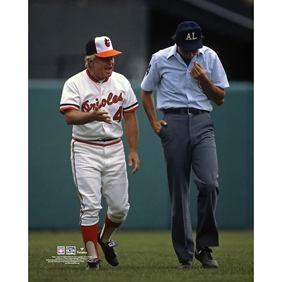 Earl Weaver Baltimore Orioles Unsigned Talks with Umpire Photograph
