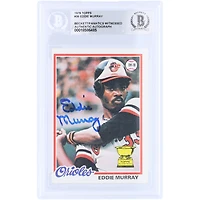 Eddie Murray Baltimore Orioles Autographed 1978 Topps #36 Beckett Fanatics Witnessed Authenticated Rookie Card
