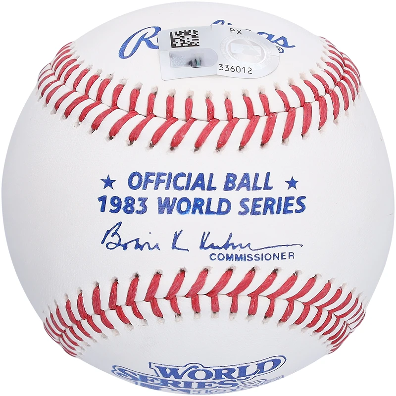 Logo autographié par Eddie Murray des Orioles de Baltimore pour la Série mondiale de 1983