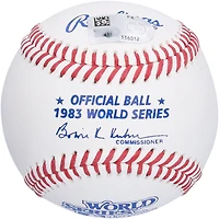 Logo autographié par Eddie Murray des Orioles de Baltimore pour la Série mondiale de 1983
