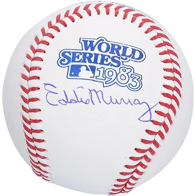 Logo autographié par Eddie Murray des Orioles de Baltimore pour la Série mondiale de 1983