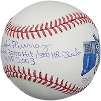 Eddie Murray Baltimore Orioles Autographed Baseball with Multiple Inscriptions