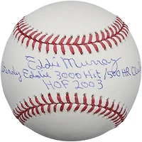Eddie Murray Baltimore Orioles Autographed Baseball with Multiple Inscriptions