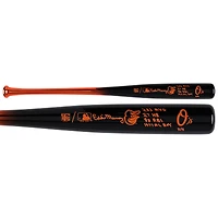 Bâton chromé Big Time Bats autographié par Eddie Murray des Orioles de Baltimore avec inscriptions multiples