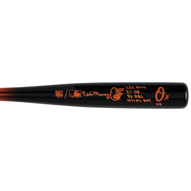 Eddie Murray Baltimore Orioles Autographed Big Time Bats Chrome Bat with Multiple Inscriptions
