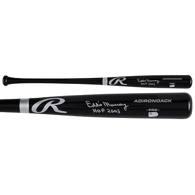 Eddie Murray Baltimore Orioles Autographed Black Rawlings Pro Bat with "HOF 2003" Inscription