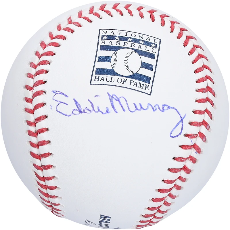 Eddie Murray, logo autographié du Temple de la renommée des Orioles de Baltimore