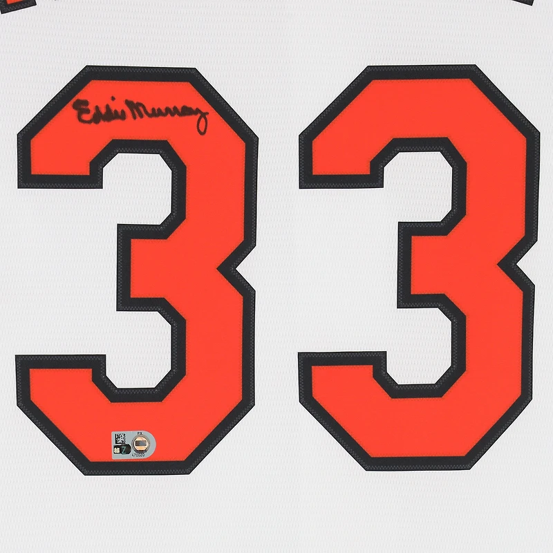 Maillot réplique blanc Nike autographié d'Eddie Murray des Orioles de Baltimore