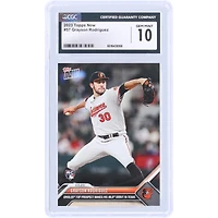 V106832 Oriole Grayson Rodriguez Baltimore Orioles 2023 Topps Now Le meilleur espoir des Orioles fait ses débuts en MLB au Texas #57 CGC Carte recrue authentifiée 10 30 Grayson Rodriguez UNS TPP CARTES À ÉCHANGER 45664 COLTRC CC01BB1573 #113