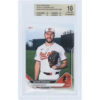 Grayson Rodriguez, Orioles de Baltimore, collection Topps Now 2025, en route vers le jour d'ouverture, n° OD-6, authentifiée par BGS (10 cartes) - Sous-notes : 10, 10, 10, 9,5
