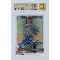 Carte autographiée 9,5/10 Bowman Draft Chrome #BDC-73 Beckett Fanatics Witnessed Baltimore Orioles 2018