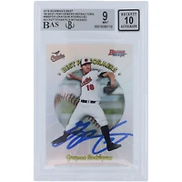 Grayson Rodriguez Baltimore Orioles Autographié 2018 Bowman's Best 98 Best Performers Refractors #98BP-GR Beckett Fanatics Witnessed Authenticated 9/10 Card