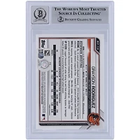 Carte autographiée 9/10 Bowman Chrome Prospects 2021 Sapphire #BCP-118 Beckett Fanatics Witnessed Baltimore Orioles