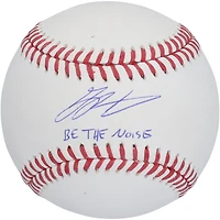 Baseball autographié par Grayson Rodriguez des Orioles de Baltimore avec l'inscription « Be The Noise »