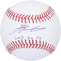 Baseball autographié par Grayson Rodriguez des Orioles de Baltimore avec l'inscription « Let's Go O's »