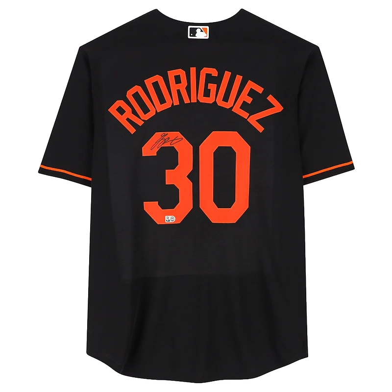 Maillot réplique noir Nike autographié de Grayson Rodriguez, Orioles de Baltimore