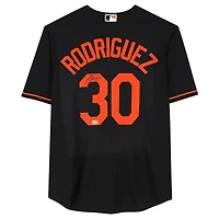 Maillot réplique noir Nike autographié de Grayson Rodriguez, Orioles de Baltimore