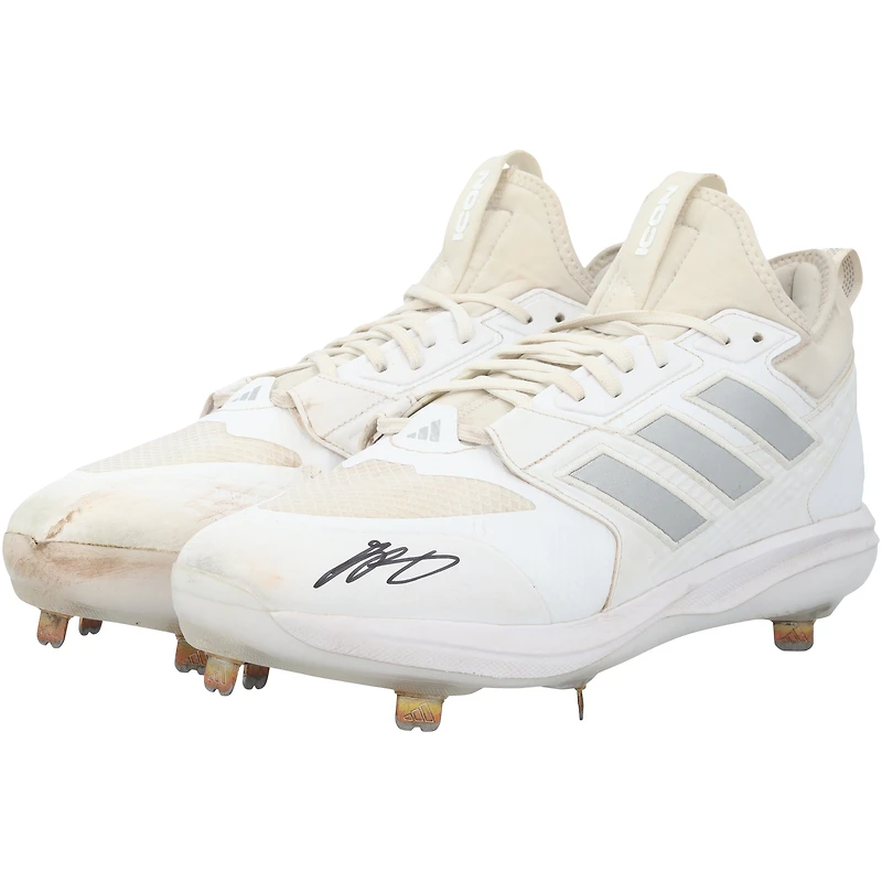 Grayson Rodriguez Baltimore Orioles Autographed Game-Used White adidas Cleats from the 2024 MLB Season - RG13313936-37