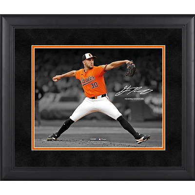 Photographie encadrée de 11" x 14 " de Grayson Rodriguez, Baltimore Orioles, signature fac-similé