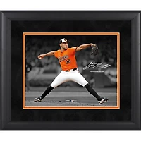 Photographie encadrée de 11" x 14 " de Grayson Rodriguez, Baltimore Orioles, signature fac-similé