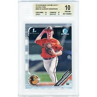 Gunnar Henderson Baltimore Orioles 2019 Bowman Chrome Refractor #BDC-22 BGS Authenticated 10 Card - 9.5,10,10,10 Subgrades