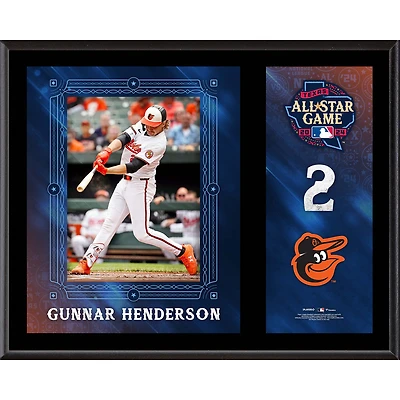 Gunnar Henderson Baltimore Orioles 2024 MLB All-Star Game 12" x 15" Sublimated Plaque
