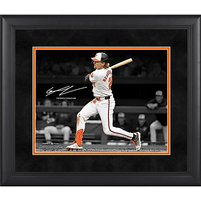 Gunnar Henderson Baltimore Orioles Facsimile Signature Framed 11" x 14" Spotlight Photograph
