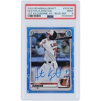 Heston Kjerstad Baltimore Orioles Autographié 2020 Bowman Chrome 1st Bowman Blue Refractor 1st Edition #TOC-HK #7/20 PSA Authentifié 9 Carte