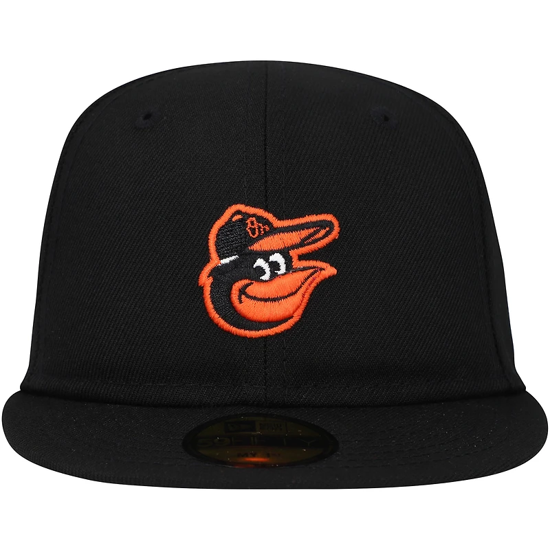 Casquette New Era Baltimore Orioles My First 59FIFTY ajustée noire pour bébé