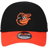 Casquette New Era Baltimore Orioles Team Colour My First 9TWENTY Flex noire pour bébé