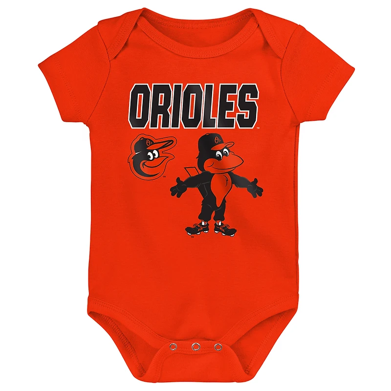 Infant Outerstuff Baltimore Orioles Home Plate 3-Piece Bodysuit Set