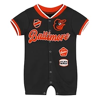 Infant Outerstuff Black Baltimore Orioles Pinch Coverall