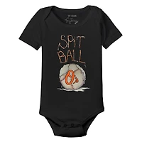 Body bébé noir à motif navet des Baltimore Orioles Spit Ball